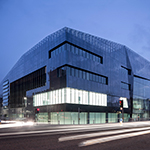 National Graphene Institute at night